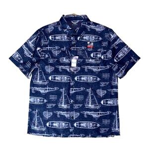 🚨🔥NWT Men’s Chaps sailboat tropical shirt🔥😊